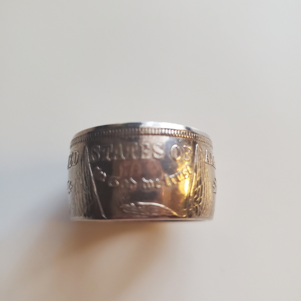 Silver Engraved Ring - image 2